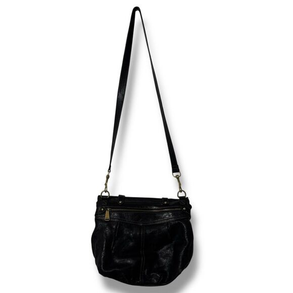 Fossil Ginger Top Handle Crossbody Purse Brown Leather Magnetic Snap Closure - Picture 2 of 15